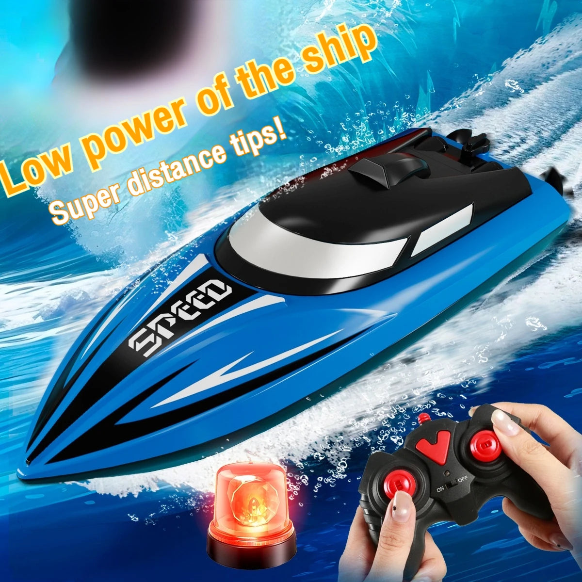 RC Boat Ship High-Speed Remote Control Boats Speedboat Radio Controlled Machine Toys for Boys Children's Day Gifts Outdoor Toy
