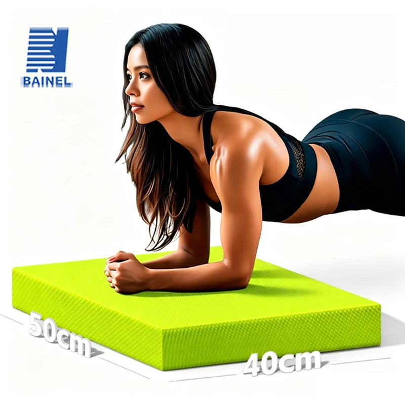 Alfombrilla de Equilibrio TPE Antideslizante, Gruesa, de Espuma de Alta Resiliencia para Estabilidad del Core, Yoga, Entrenamiento Físico, 50x40cm