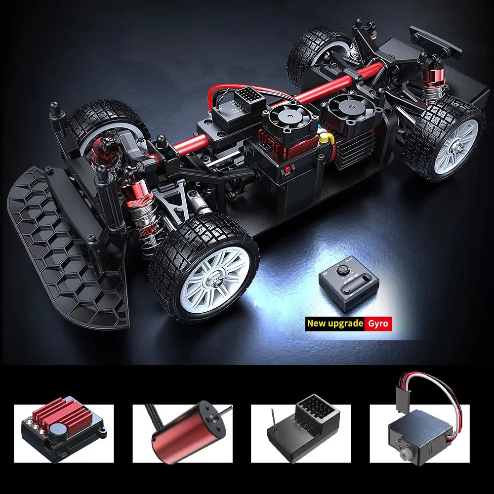 HYPER GO 1/14 MJX 14303 Auto RC 2.4G de Alta Velocidad, Camioneta de Rally, Hyper Go sin Escobillas 4WD Todoterreno, Auto RC para Adultos y Niños