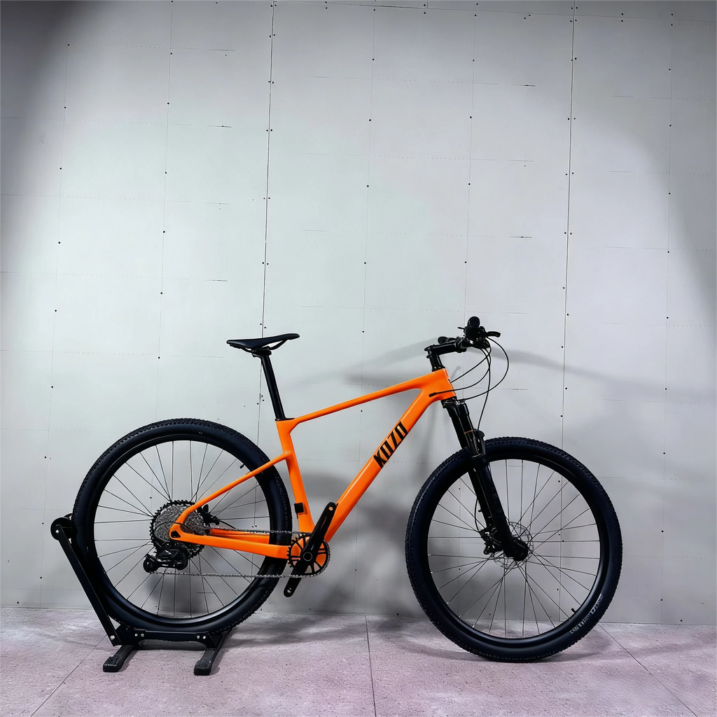 Bicicleta de montaña de carbono Kozo, precio de fábrica, MTB 29er, rígida para adultos, con frenos de disco hidráulicos de cuatro pistones