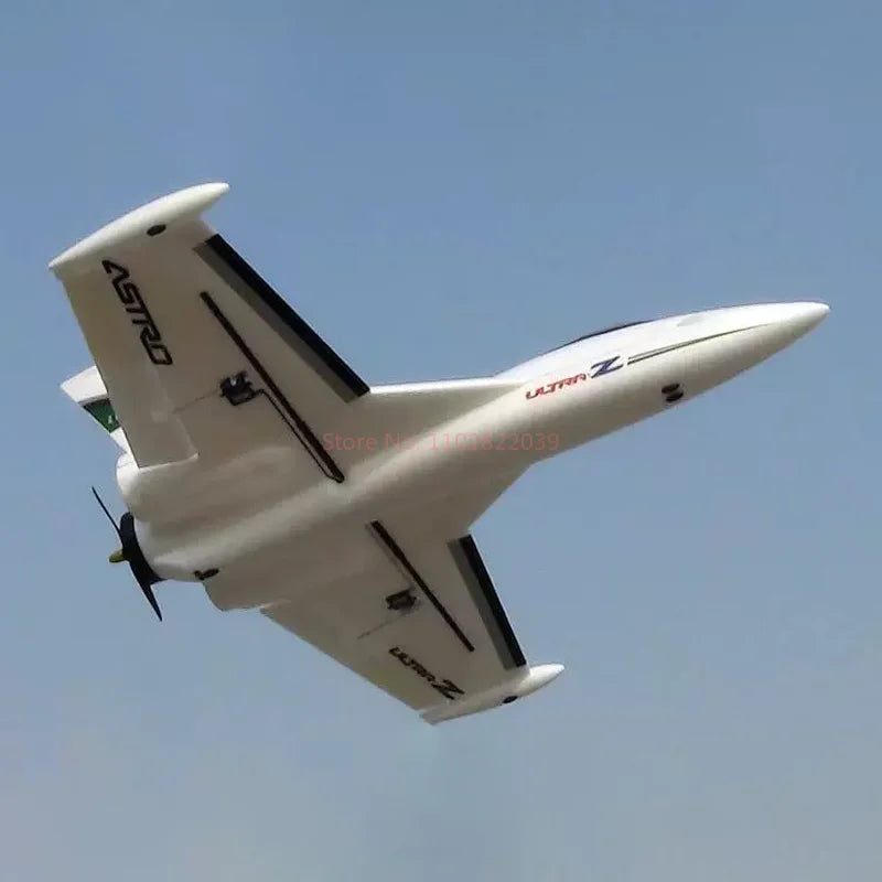 Avión Eléctrico RC Ultra Z Astro Delta Wing con Ventilador Canalizado de 64 mm, Propulsión Trasera, Ala Fija, Espuma EPO, Modelo de Avión de Carreras de Alta Velocidad