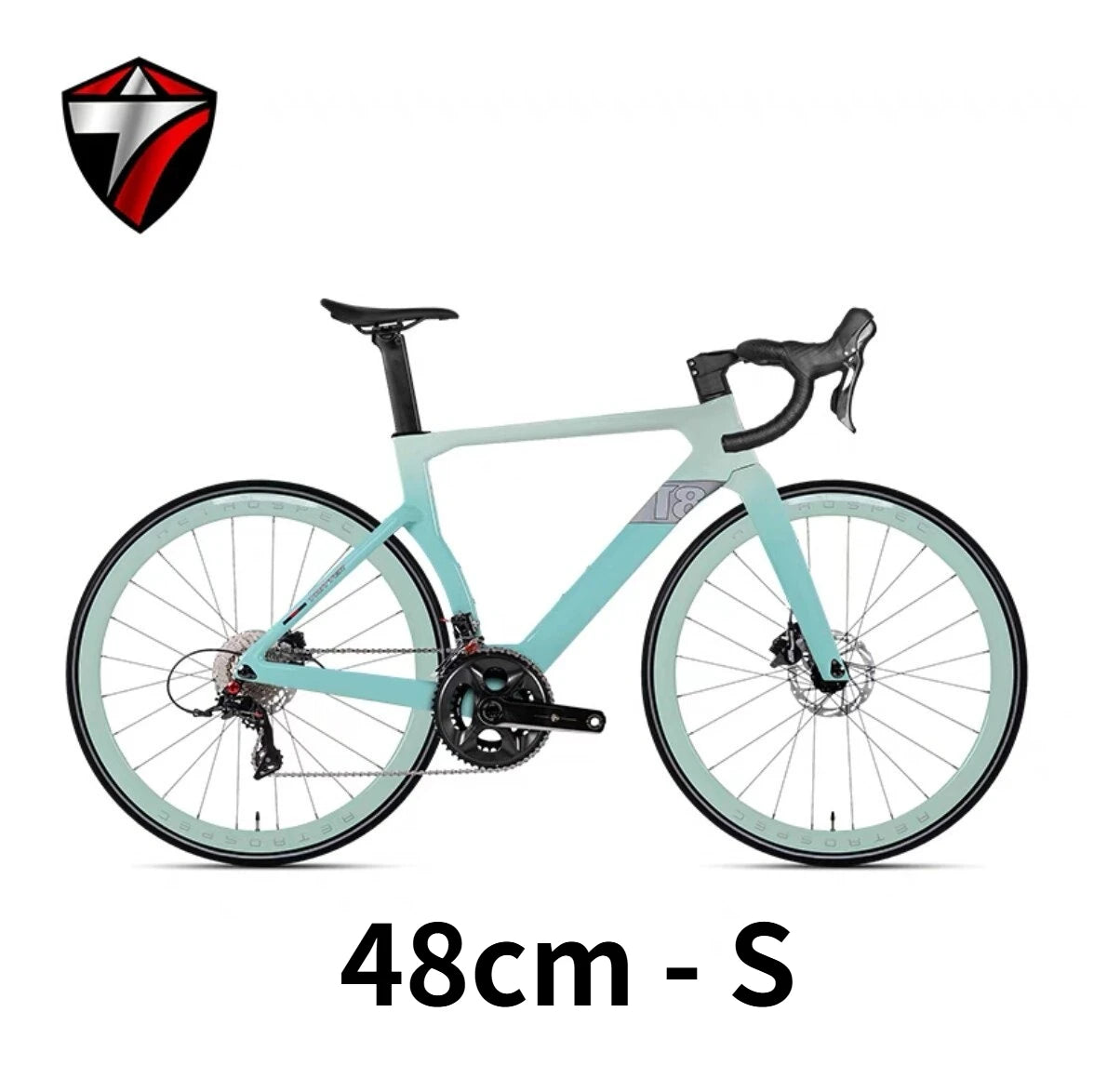 Bicicleta de carretera TWITTER 105/R7120 RS-22/24S de fibra de carbono para carreras, con freno de disco hidráulico y diseño aerodinámico, 700*25C