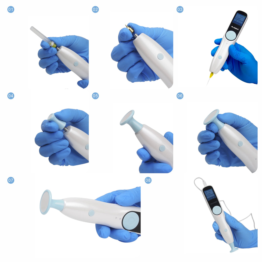 Plamax-Bolígrafo de ducha de Plasma con fibroblasto de ozono, 2 en 1, eliminador automático de verrugas, pecas, topos, levantamiento de párpados, eliminación de acné, dispositivo de cuidado de la piel