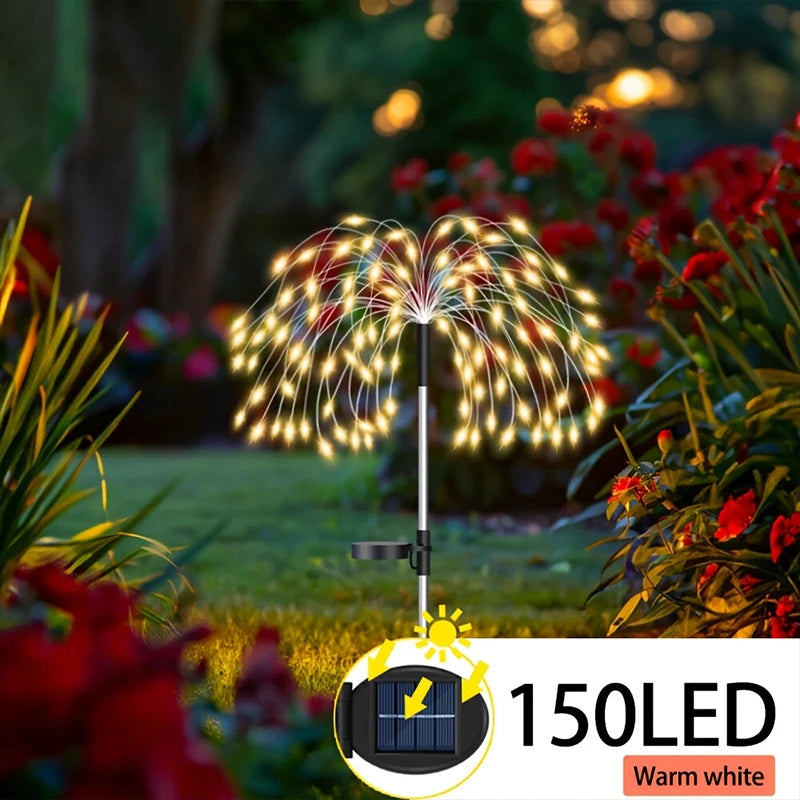 420LED Solar Landscape Lights Outdoor Waterproof Fairy Lights Decor for Outdoor Lawn Yard Balcony Path Solar Stake Lights