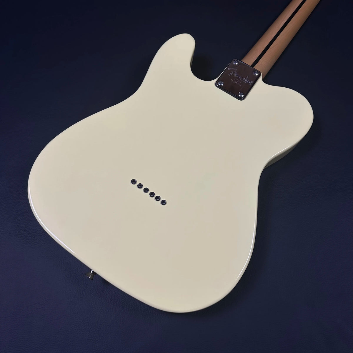 Guitarra eléctrica TL amarilla crema, cuerpo de caoba, diapasón de arce