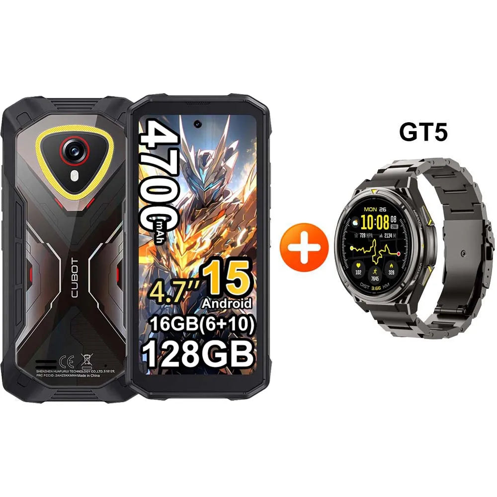 [Enviado desde Polonia] Cubot KingKong Mini 4 Mini Smartphone resistente pantalla de 4,7 pulgadas 90Hz 4700mAh 6GB+128GB NFC 48MP Android 15