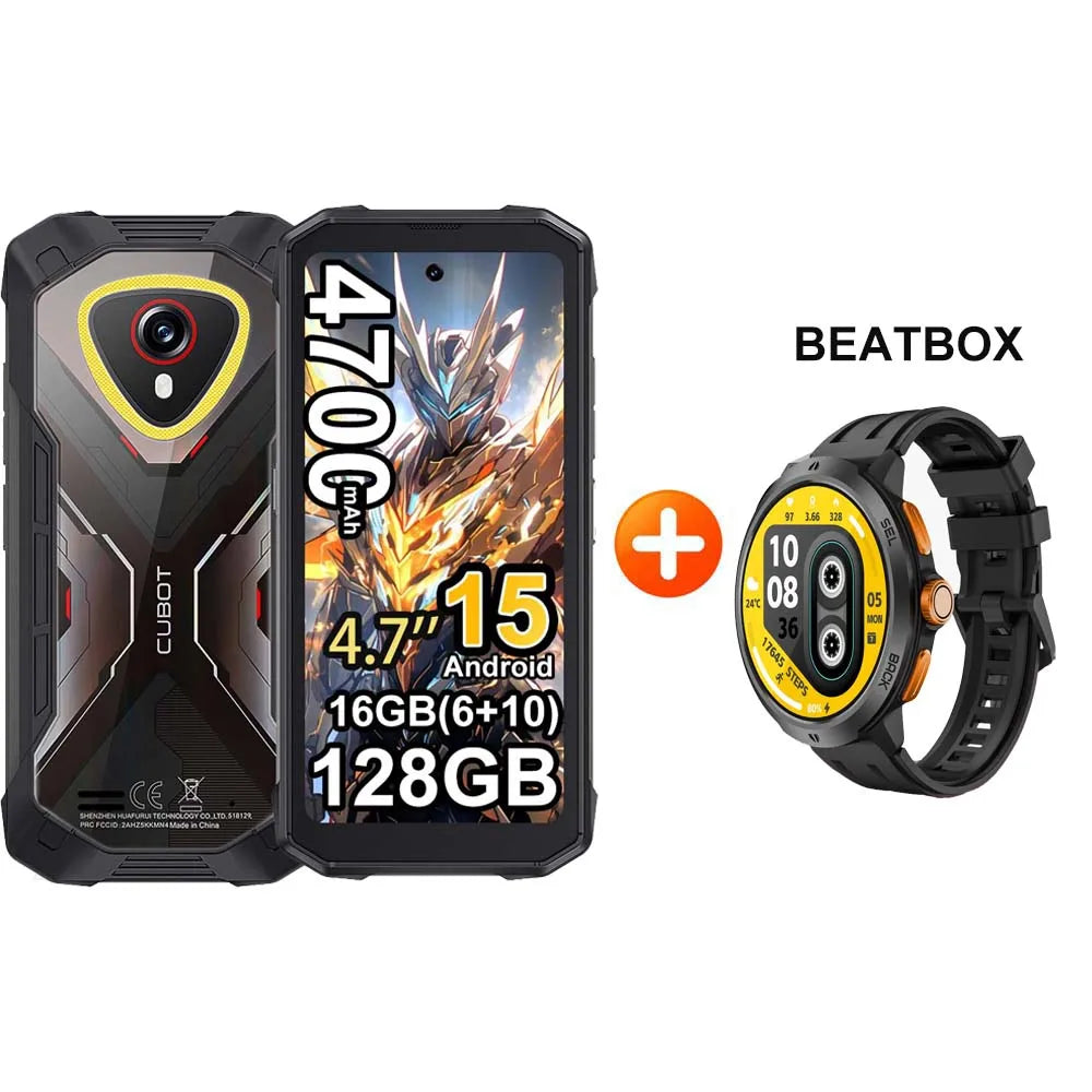 [Enviado desde Polonia] Cubot KingKong Mini 4 Mini Smartphone resistente pantalla de 4,7 pulgadas 90Hz 4700mAh 6GB+128GB NFC 48MP Android 15