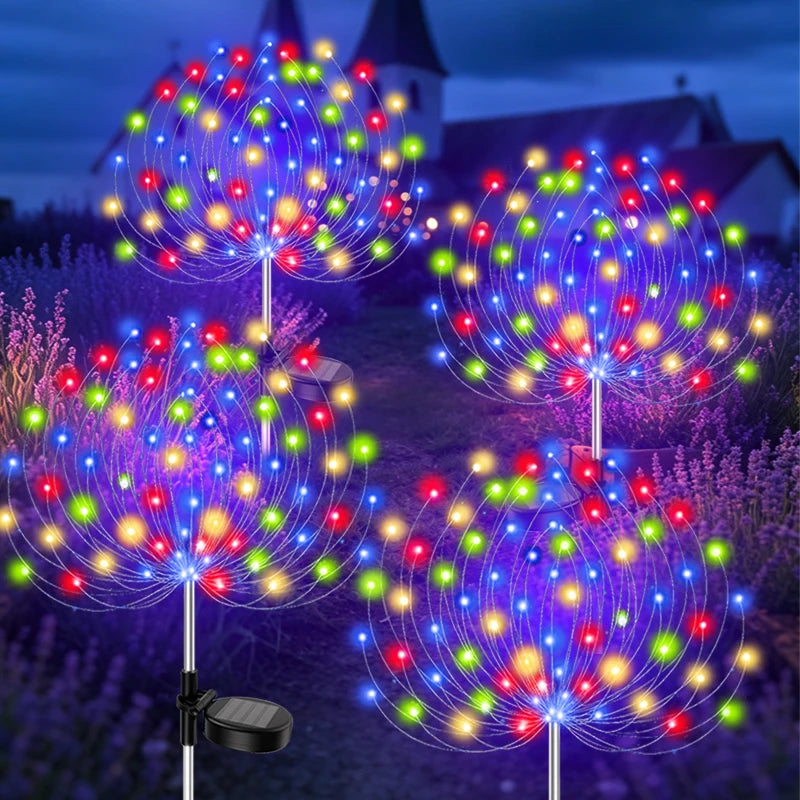 420LED Solar Landscape Lights Outdoor Waterproof Fairy Lights Decor for Outdoor Lawn Yard Balcony Path Solar Stake Lights