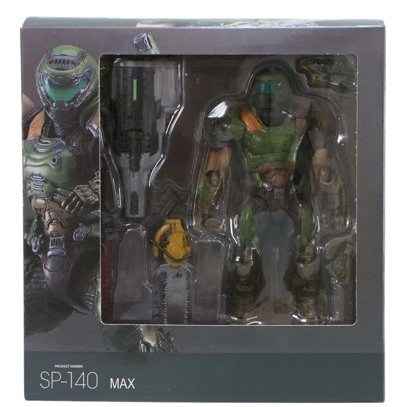 Figura de Acción Figma SP 140 Doom Slayer Eternal, Figura Articulada de PVC, Colección de Anime Destroy Warrior, Modelo Decorativo para Escritorio o Sala de Juegos