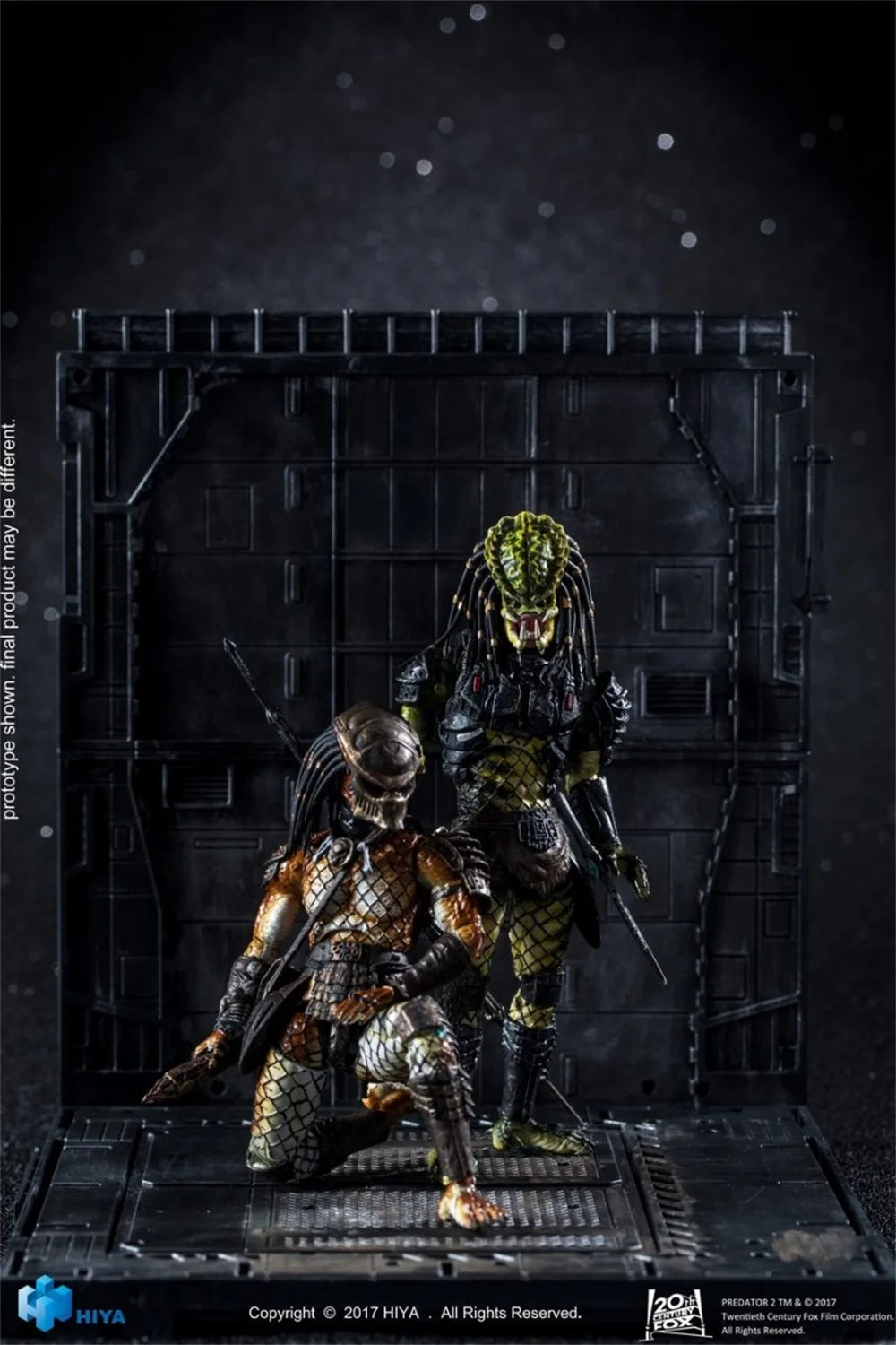 Hiyatoys Serie de Mini Juguetes 1/18 LP0023 LP0024 Blood Warrior Predator Articulación Completa Armas Soldado Plataforma de Soporte Para Colección