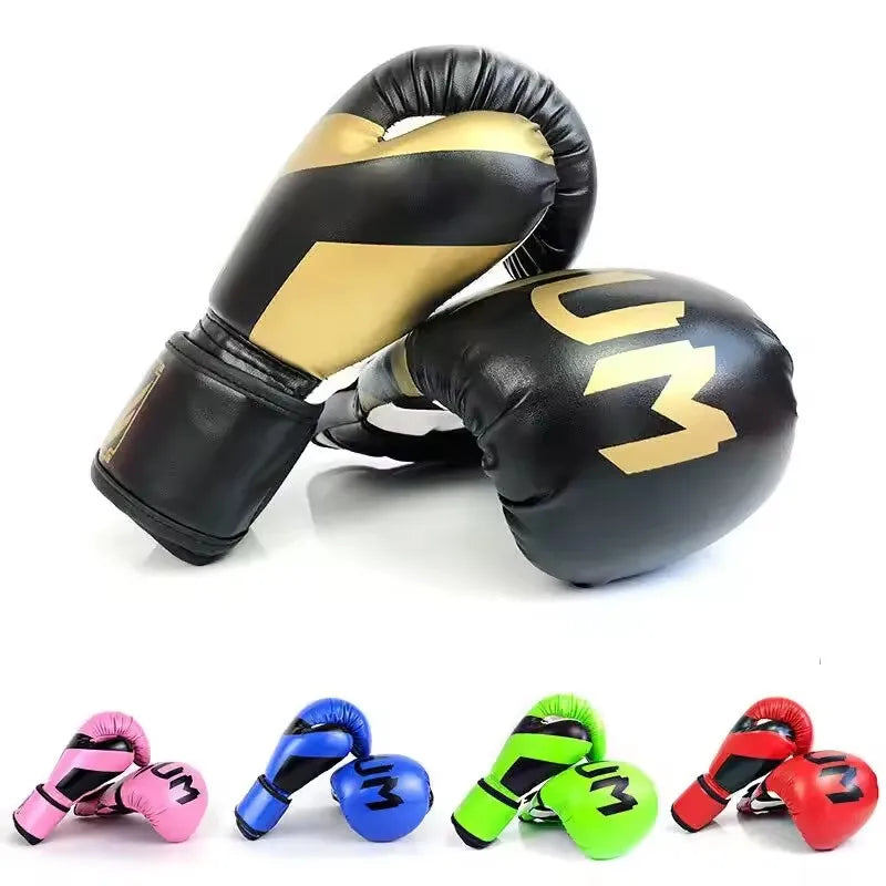 Guantes de Boxeo para Entrenamiento Integral, Profesionales, para Saco de Boxeo, Muay Thai, 6OZ 12OZ, Tallas Grandes