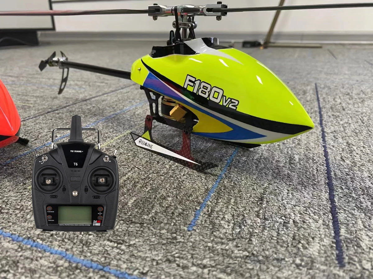 YUXIANG F180 V2 6CH 3D 6G sistema doble Motor de accionamiento directo sin escobillas helicóptero RC sin alerón RTF BNF VS F180