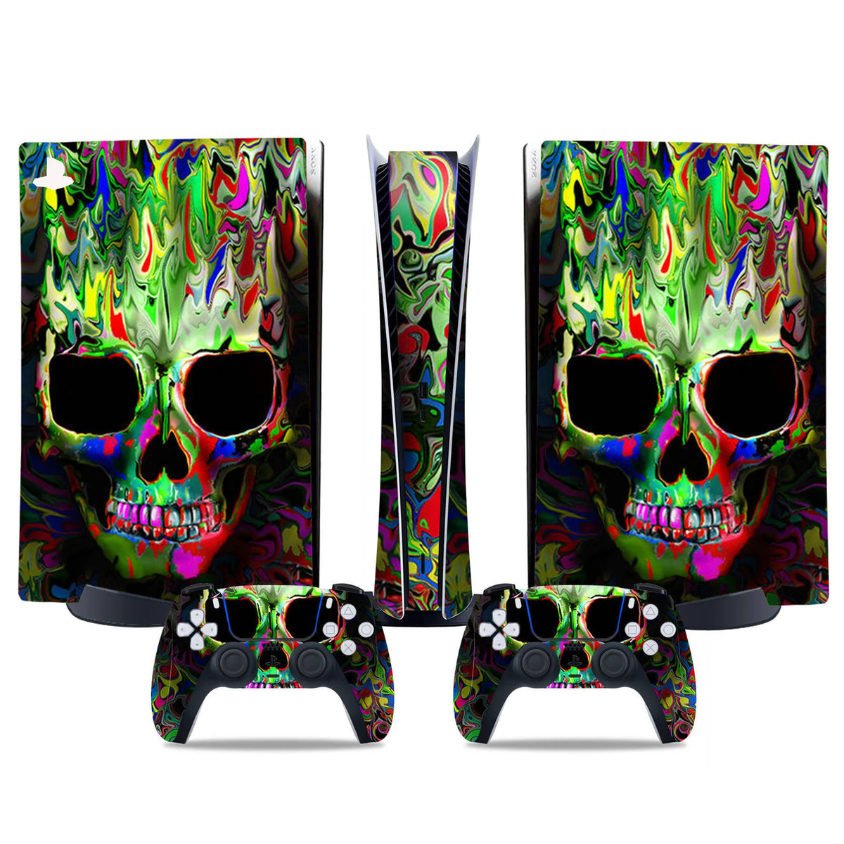 Adhesivo para consola PS5 Digital, cubierta protectora de vinilo para control de juego