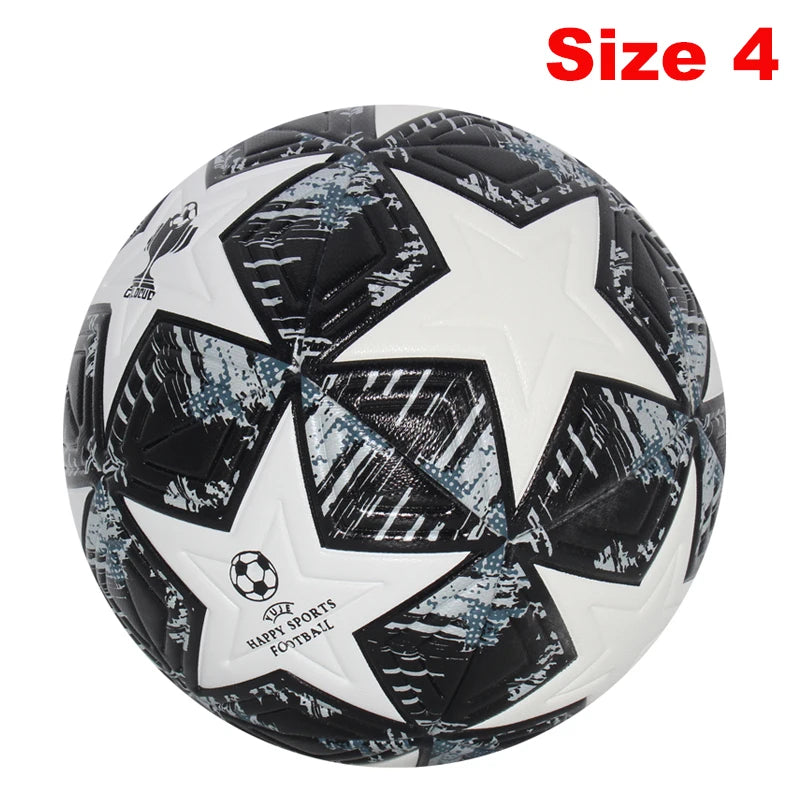 Balón de fútbol profesional para deportes al aire libre, pelotas para partidos, Material PU de alta calidad, entrenamiento, fútbol sin costuras, tamaño estándar 5, talla 4