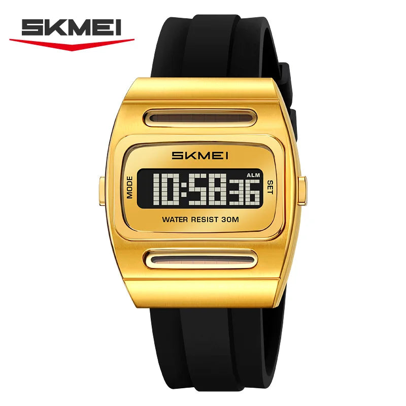 Reloj electrónico para hombre marca SKMEI 2563, nueva moda, alarma, calendario, energía solar, reloj digital electrónico luminoso para hombre