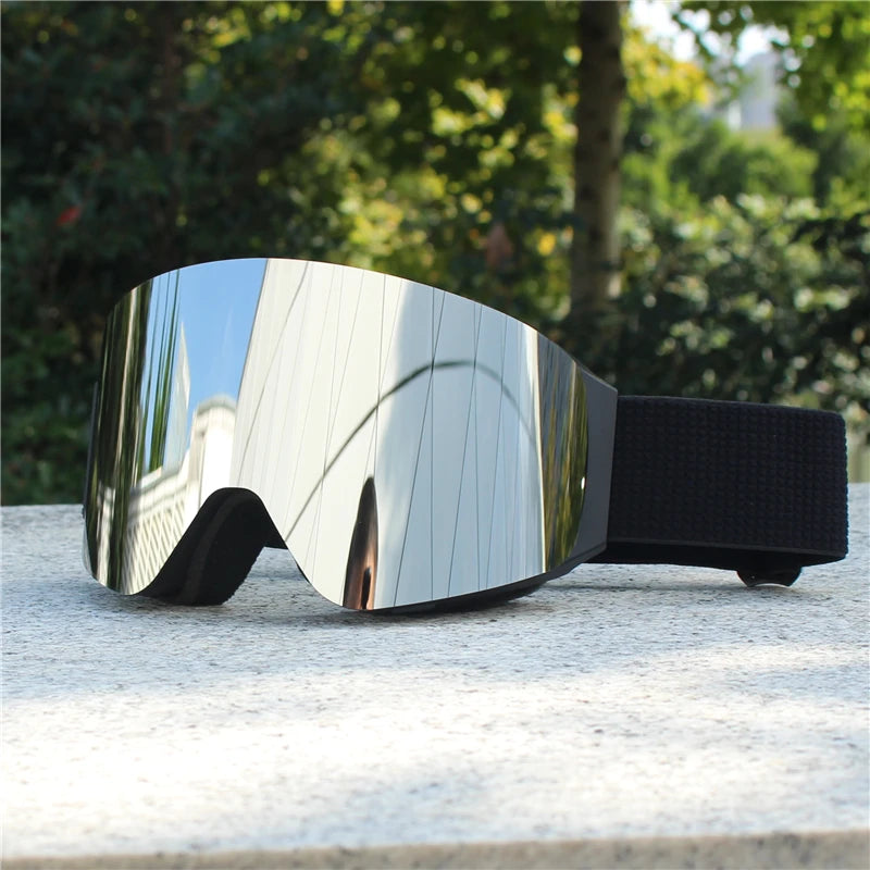 Cubierta abatible magnética, gafas de esquí antiniebla de doble capa, gafas de Snowboard, gafas para motos de nieve, protección óptica para deportes al aire libre