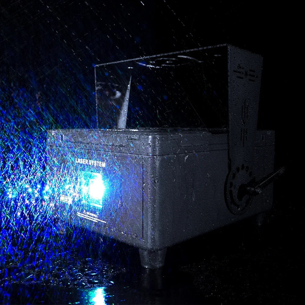 SHEHDS New 25KPPS IP65 Waterproof 12W Laser APP Control RGB Animation Scanner For Outdoor DJ Disco Party Music Festival