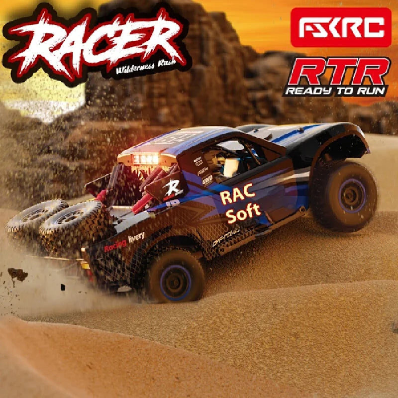 Coche RC HuangBo HB-RD1201 1:12 4WD, Camioneta de Carreras con Luces LED, Control de Crucero y Giroscopio – Juguete RC para Niños y Adultos