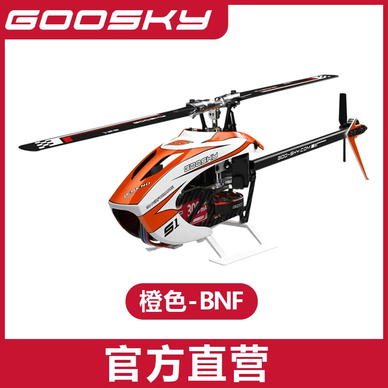 Helicóptero RC, Avión de Control Remoto, Juguete para Niños y Adultos, Radiocontrol, Vuelo Inalámbrico, Profesional, Goosky S1 RTF Heli
