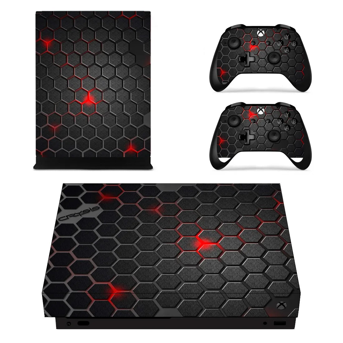 Personalización, Diseño Personalizado, Vinilos Adhesivos para Cubrir Completamente la Consola y el Control de Xbox One X