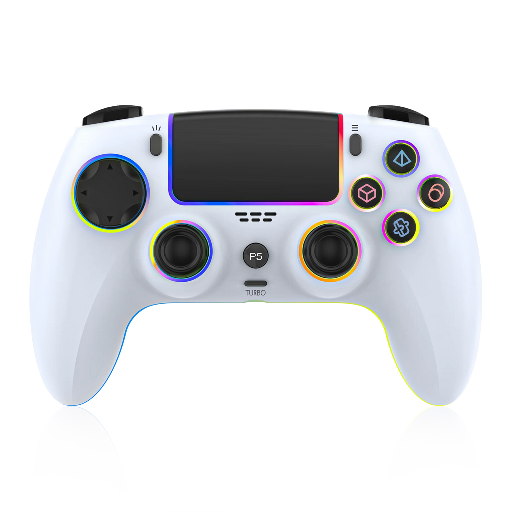 Mando WITSURGE con efecto Hall para PS5, mando inalámbrico anti-deriva, joysticks y gatillos de efecto Hall dual, botones traseros macro, 1500 mAh, RGB