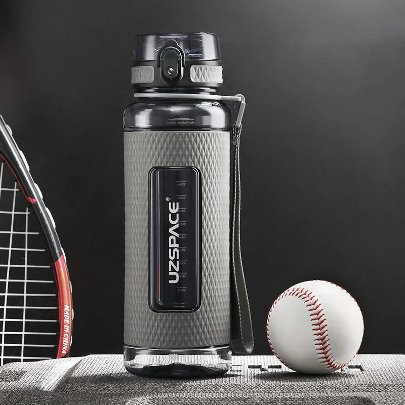 Botellas de agua deportivas sin BPA, botella de bebida de plástico Tritan portátil para gimnasio, anticaída, a prueba de fugas, hervidor de Fitness de gran capacidad