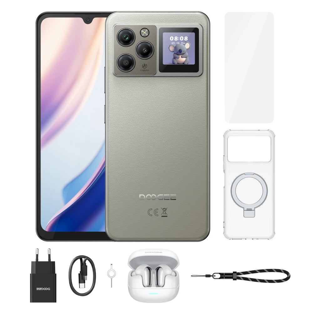 Smartphone DOOGEE M30 Pro Android 16 64GB+256GB IP68 Pantalla trasera 6.88” Pantalla 120Hz Batería 8000mAh Cámara de 64MP Teléfono móvil