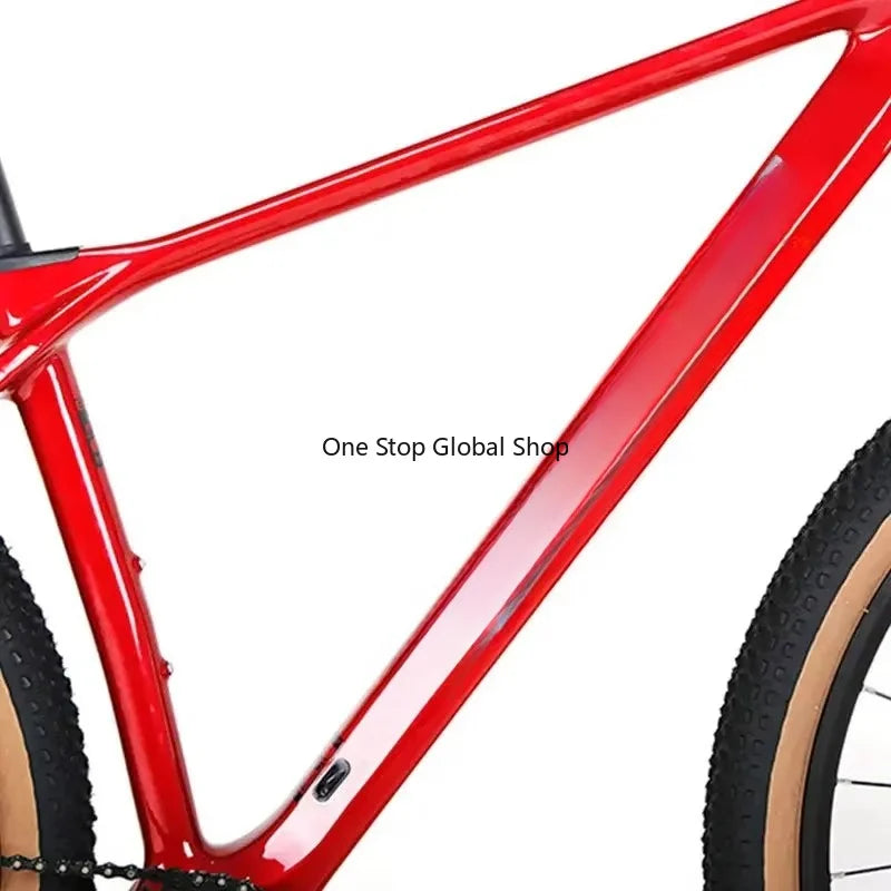 Bicicleta de montaña 29er de fibra de carbono, venta directa de fábrica, 12 velocidades Deore, unisex, ligera, cuadro/horquilla manual, 29(27.5)*19