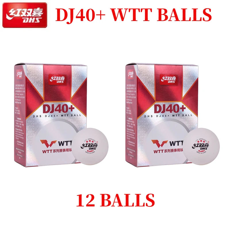 Pelotas de Tenis de Mesa DHS Originales, 6/10 Piezas/Caja, Nuevo Material RS40+, Pelota de Ping Pong 2025WTT, Pelotas de Tenis de Mesa de Competición, Pelotas DHS