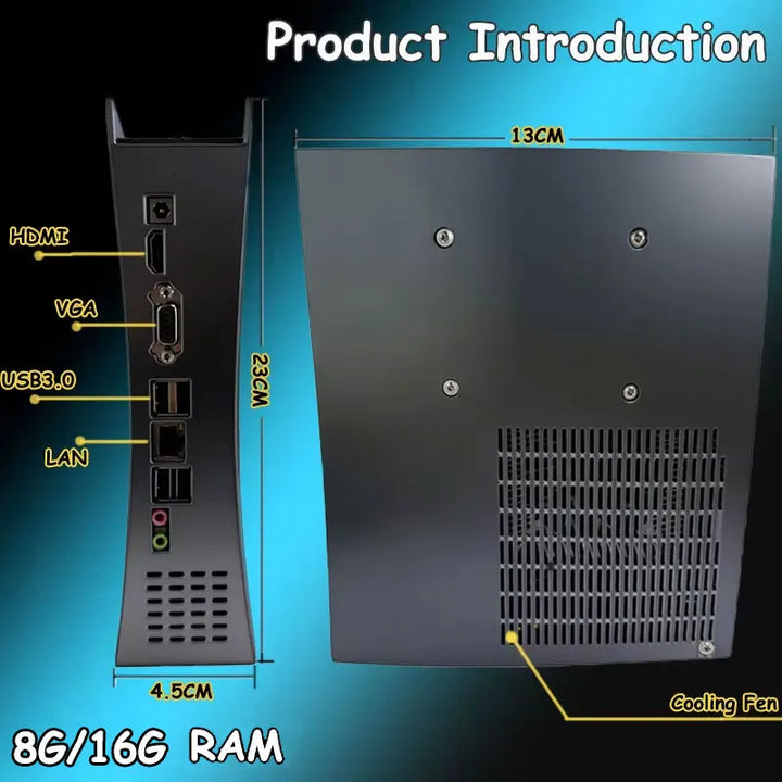 Nueva CPU AC1 Pro Actualizada con Sistema Dual, Funciones de Win11, 2/4 TB de ROM, 8/16 GB de RAM y Más de 99,999 Juegos para Switch, PS2, PS3, XBOX, NGC