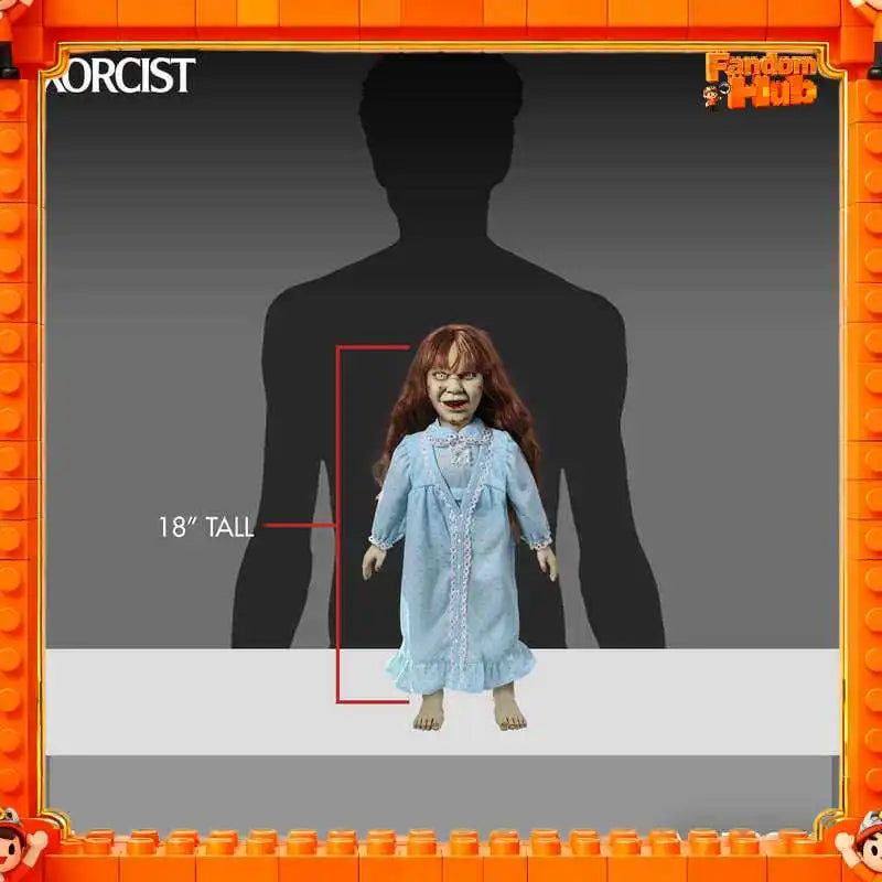 Figura de acción original de Mezco Toyz de 18 pulgadas, Roto, El Exorcista, Regan, modelo coleccionable de terror, juguete de regalo para fanáticos