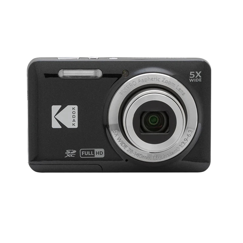 Cámara Digital KODAK PIXPRO FZ55 de 16MP con Zoom Óptico 5X, Gran Angular de 28mm, Video Full HD 1080P, Pantalla LCD de 2.7'', Cámara para Vlogging
