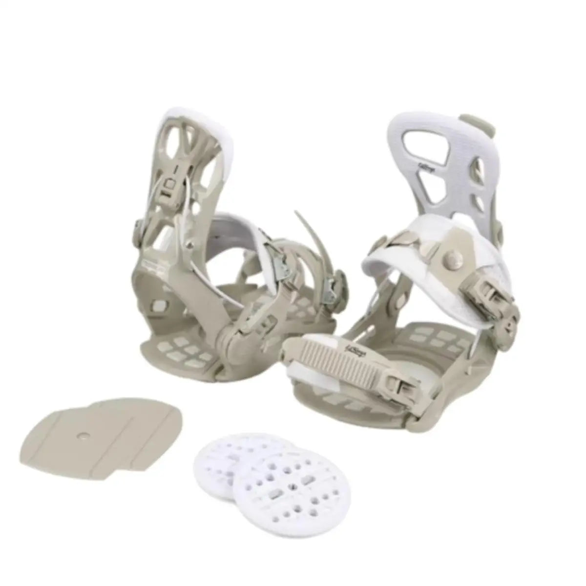 Fijaciones de Snowboard de Entrada Rápida, Entrada Trasera, Sistema de Fijación Rápida FASTEC, Correas de Cuero EVA con Absorción de Impactos, para Principiantes, Intermedios y Todoterreno