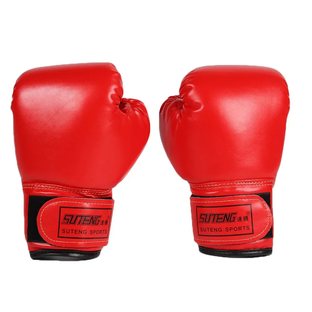 Guantes de boxeo para niños, guantes de combate MMA de cuero PU, saco de boxeo, guantes tailandeses profesionales para entrenamiento infantil, 2 uds.