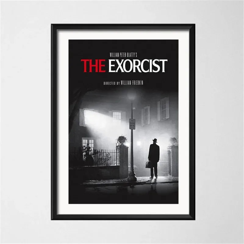 El exorcista clásico película de terror pintura artística lienzo Vintage póster pared decoración del hogar