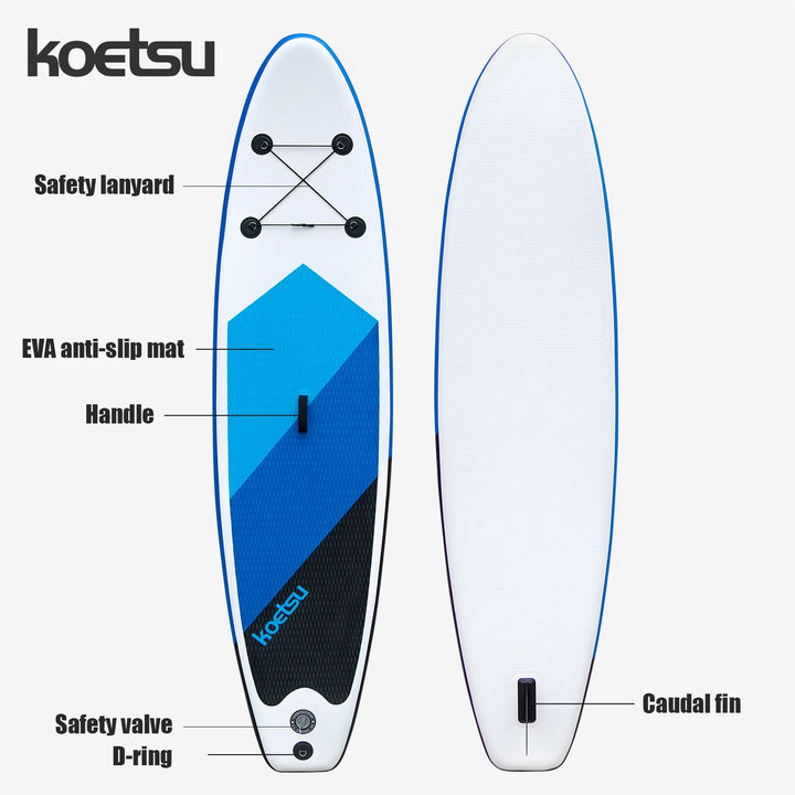 KOETSU Tabla de SUP de 10.6 pies, Tabla de Surf, Tabla de Paddleboard, Tabla de SUP Inflable