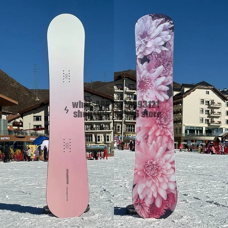 Tabla de snowboard plana multiusos con chapa de madera para adultos, hombres y mujeres
