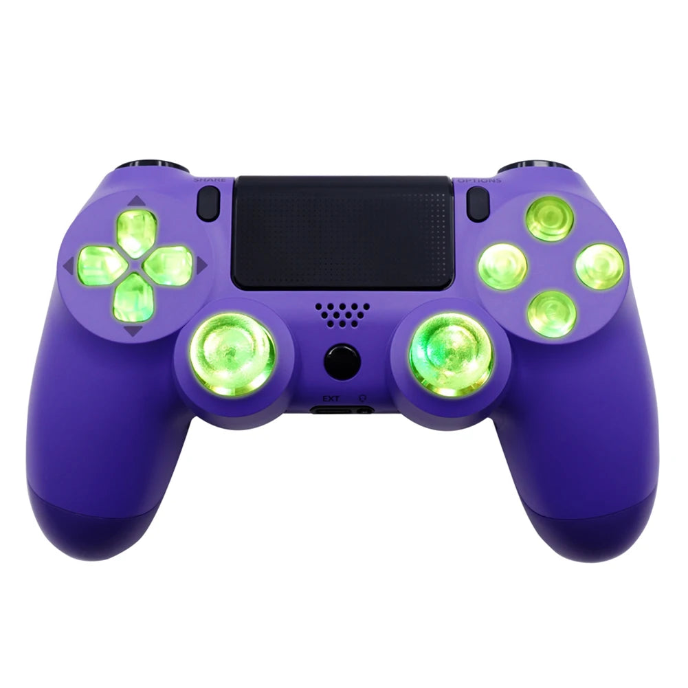 Thumsticks Face Buttons DTF LED Kit 6-Color Luminated D-Pad for PS4 Controller Electronic Machine Accessories