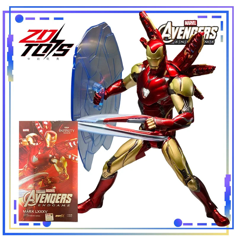 ZDtoys Figuras de Acción de Anime de la Serie Marvel Original, Iron Man MK 85 MK7 MK5 MK85 Armor 2.0 Carnage Venom, Juguete Coleccionable de Regalo