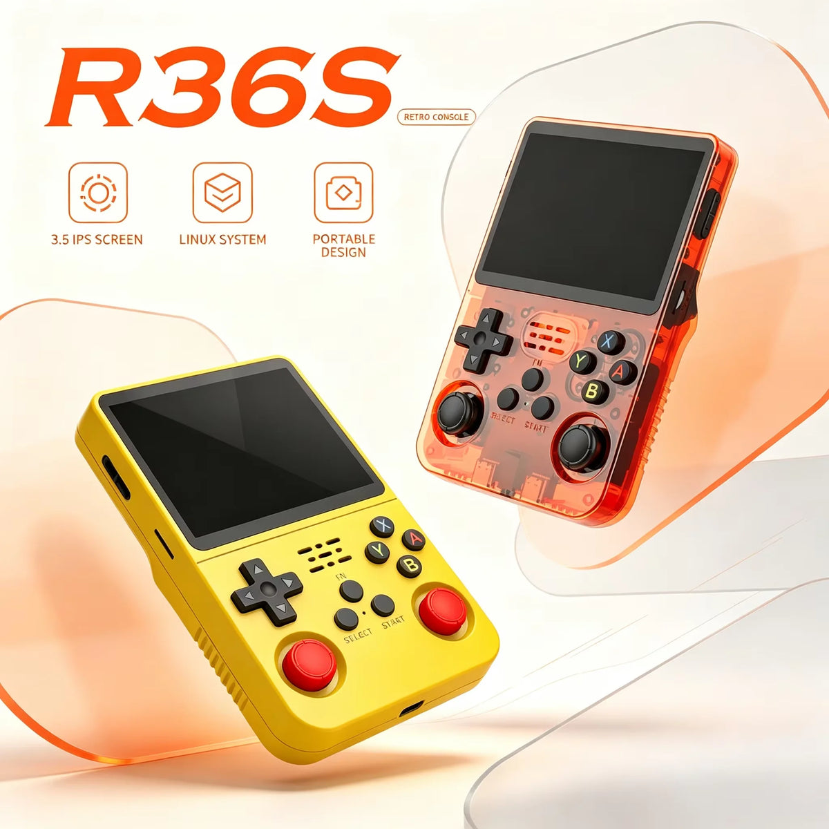Consola de juegos portátil retro R36S Plug and Play, sin necesidad de descargas, sistema Linux preinstalado