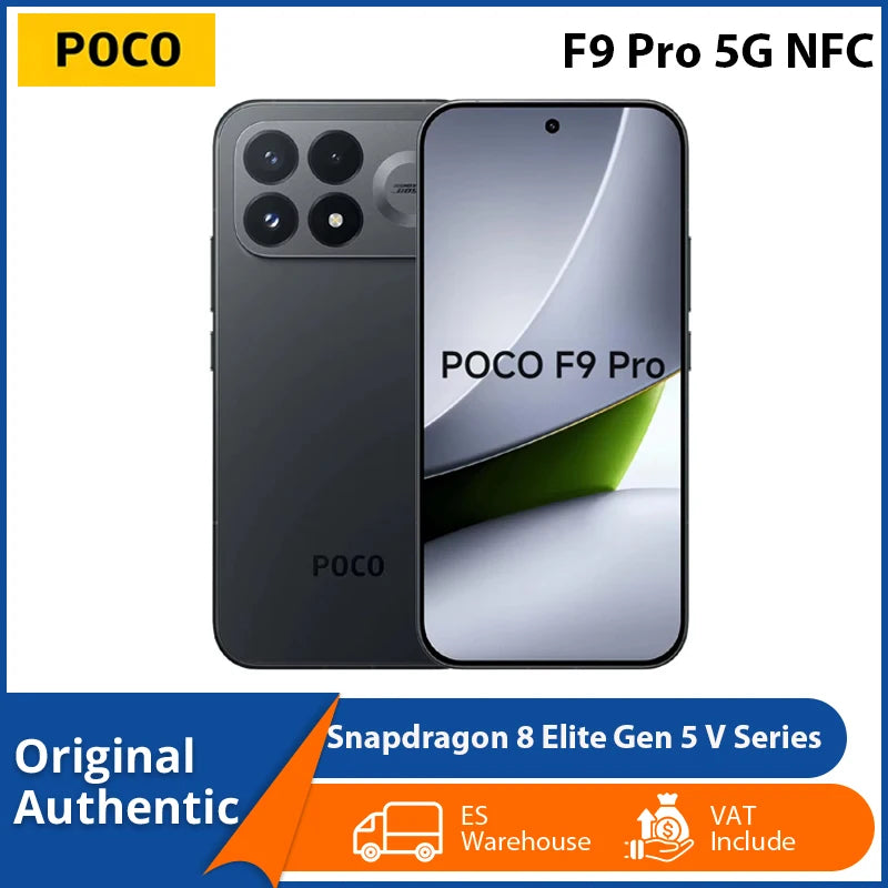 POCO F9 Pro 5G NFC Cellphone Snapdragon 8 Elite Gen 5 V Series 6.59" 185Hz AMOLED display 200MP OIS Camera 6330mAh Battery