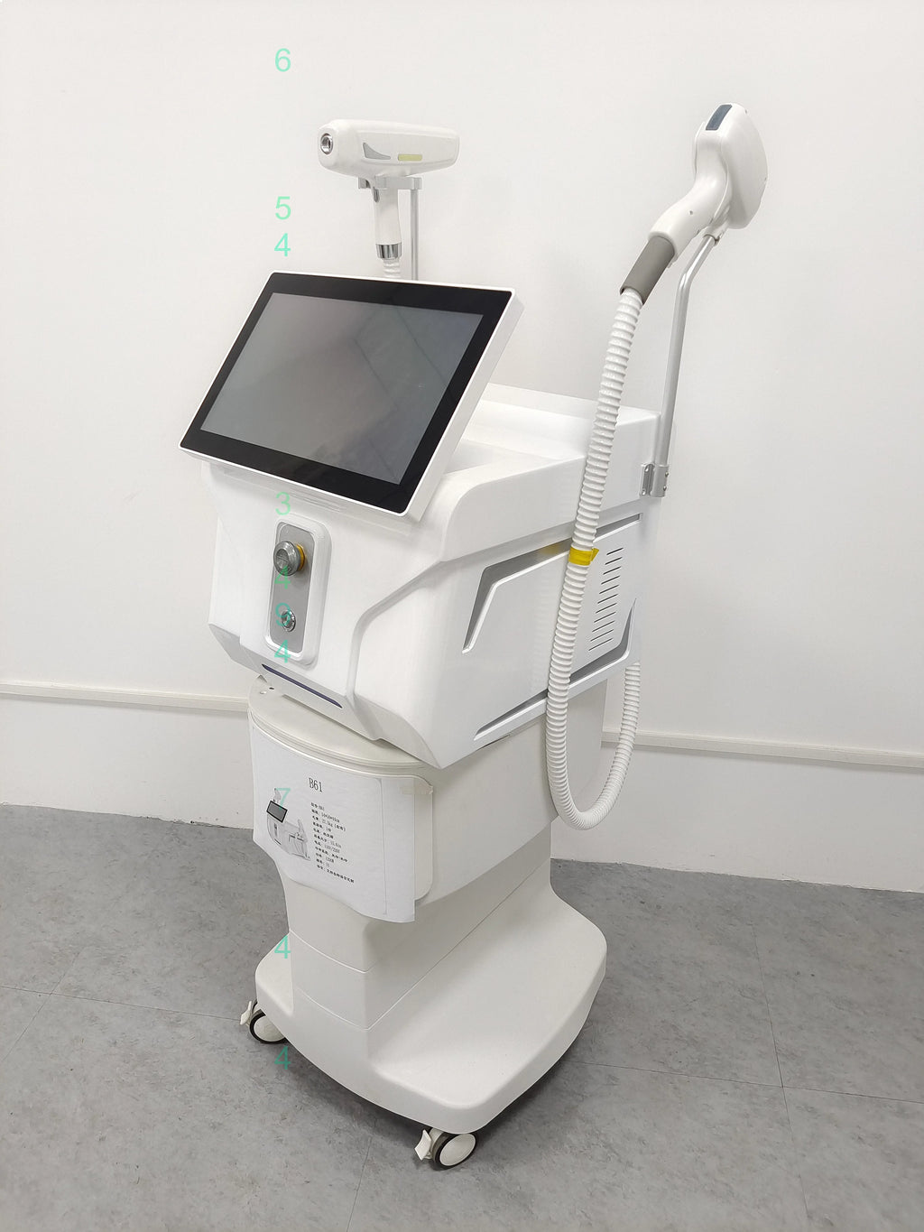 Máquina de Depilación Láser de Diodo 2 en 1 con Láser Nd Yag Picosegundo Q-Switched para Eliminación de Tatuajes y Pigmentos