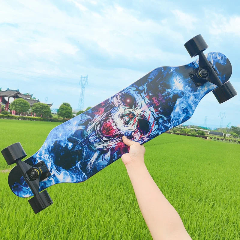Patineta de Calle Profesional para Danza, Longboard, Tabla de Cruising, Apta para Hombres, Mujeres, Niños y Nuevos Conductores