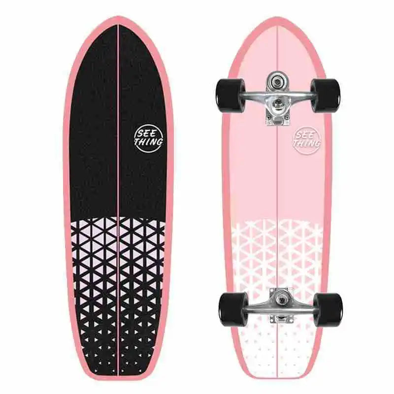 Monopatín de surf individual CX7 de arce para carving, cruiser, longboard, para pumping, deportivo y genial