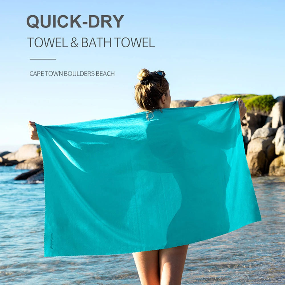 Toalla de viaje Naturehike, toalla de natación de secado rápido, súper absorbente, compacta y ligera para playa, gimnasio, piscina, baño, yoga, senderismo