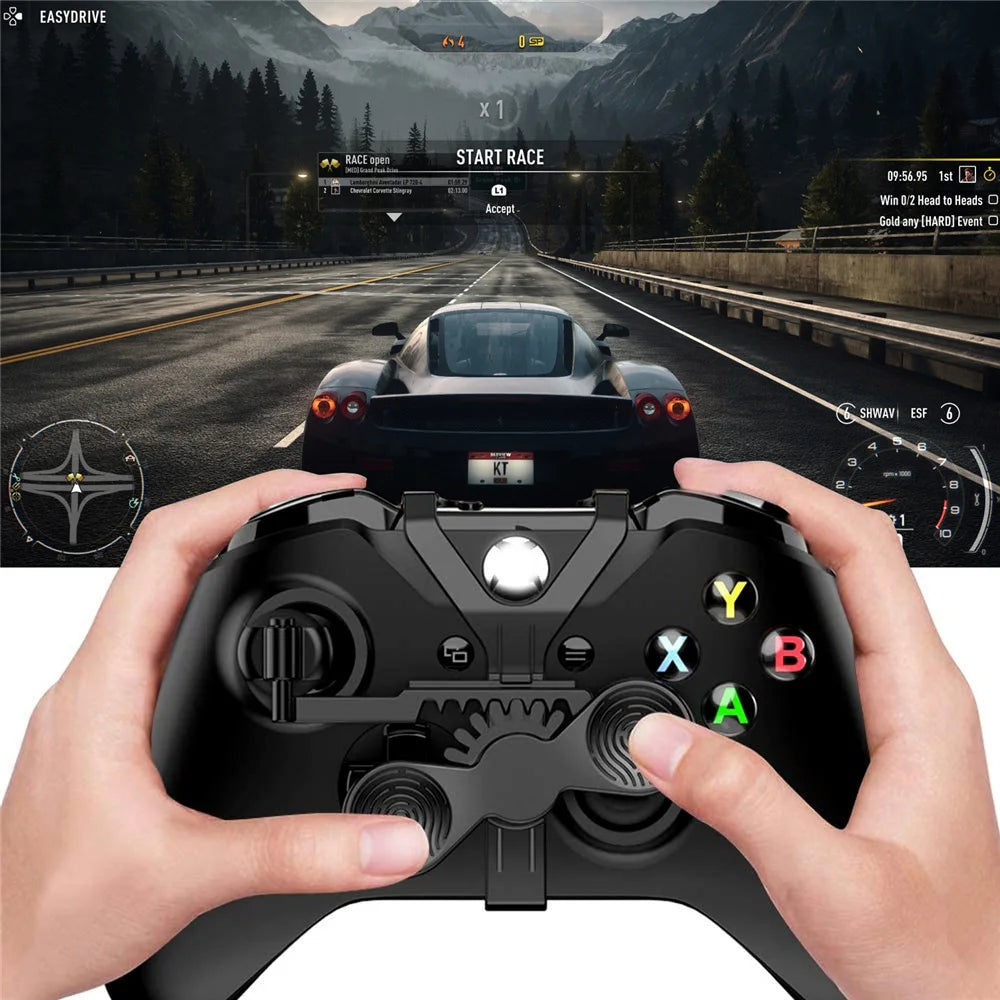 Mini volante negro para Xbox One y Xbox One S, controlador de juego, accesorios auxiliares de repuesto, fáciles de montar