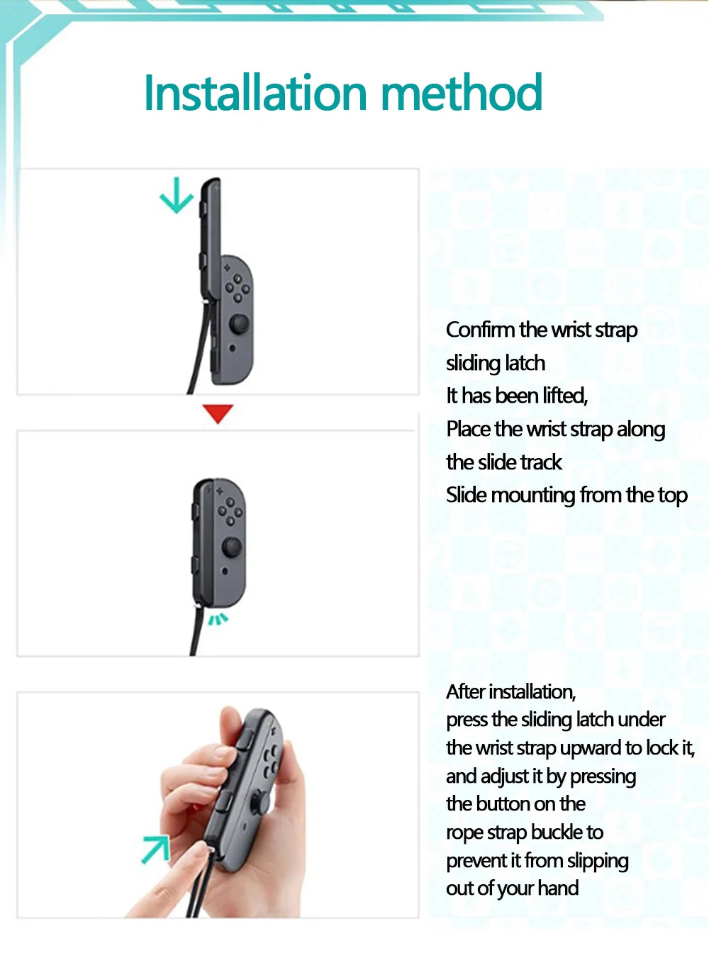1 par de correas de muñeca para Nintendo Switch OLED Joycon, piezas de repuesto, accesorios para controlador de juego, correa de muñeca, accesorios de cordón