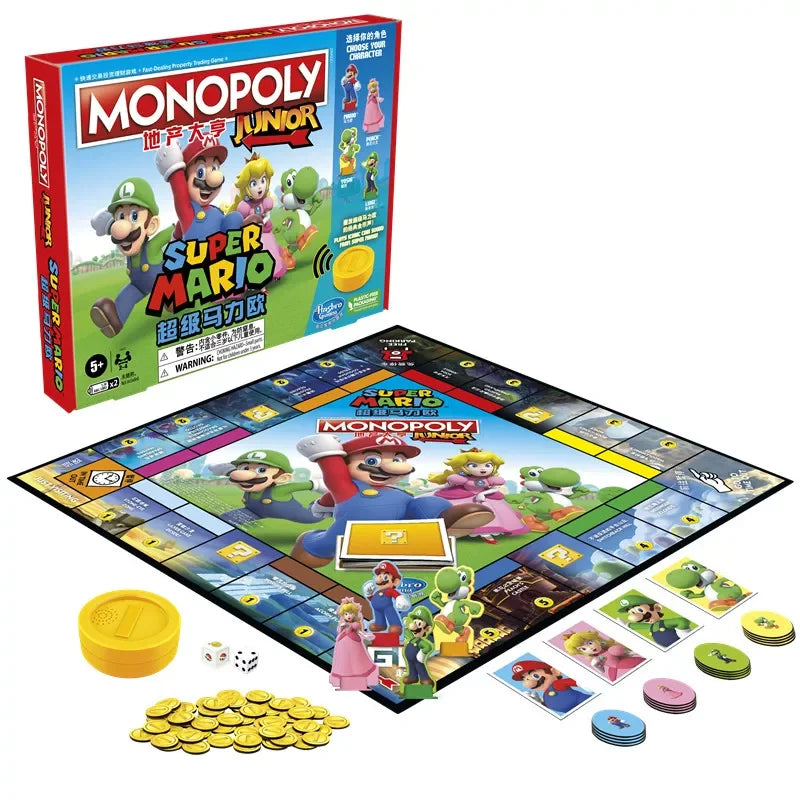 Juego de mesa Monopoly Edición Clásica original de Hasbro, juego de estrategia de intercambio de propiedades para noches de fiesta en familia y reuniones de adultos