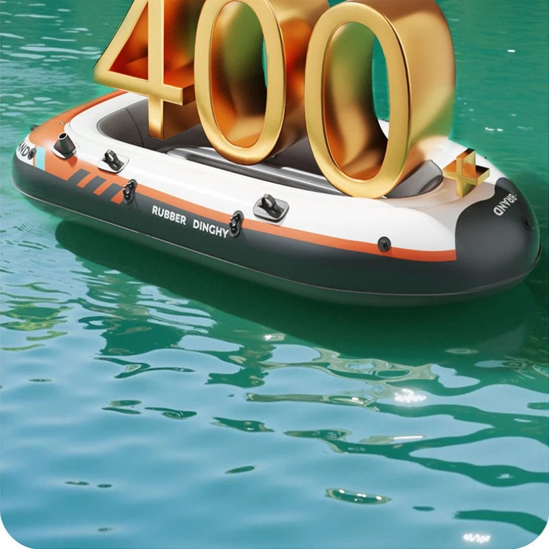 Kayak Inflable Reforzado para Varias Personas, Balsa de Asalto de Pared Alta, Bote Seguro y Estable Resistente a Arañazos para Rafting Familiar al Aire Libre