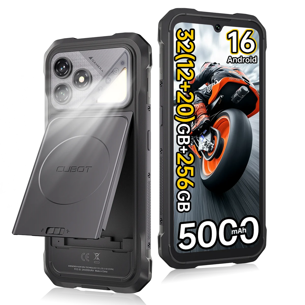 [Shipping From France] Cubot KingKong Dura Rugged Smartphone, 5000mAh Removable Battery * 2, Android 16, 20 (8+12)GB RAM+ 128GB ROM/32(12+20)GB RAM +256GB ROM, 6.88-Inch 120Hz Screen, NFC, Face ID +Fingerprint Unlock